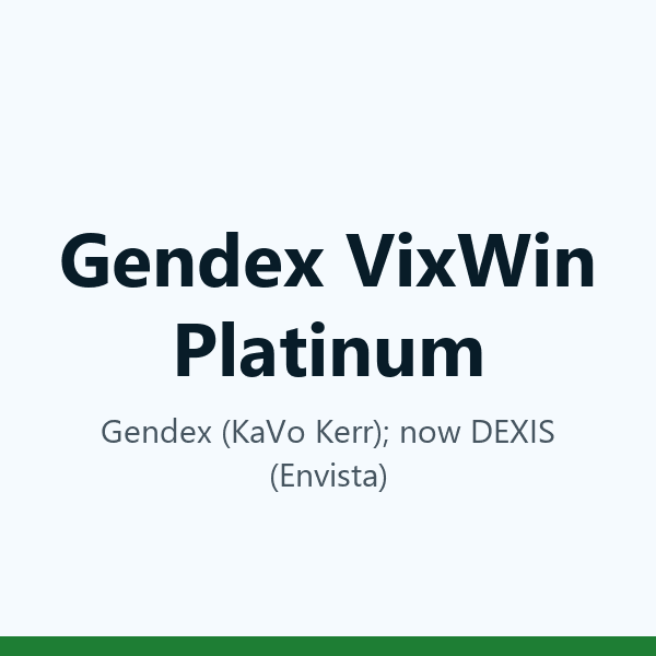 Gendex VixWin Platinum