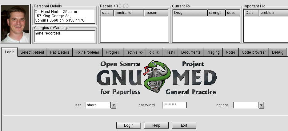 GNUmed + Dental Forms, how to recover a project GNUmed + Dental Forms, data protection checklist with encryption and repositories