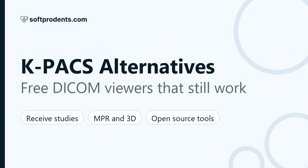 K-PACS alternatives compared: free DICOM viewers and tools for Windows, macOS and Linux that receive, view and convert studies